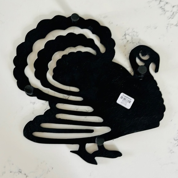 Crate&Barrel Bronze Turkey Trivet - Picture 8 of 12